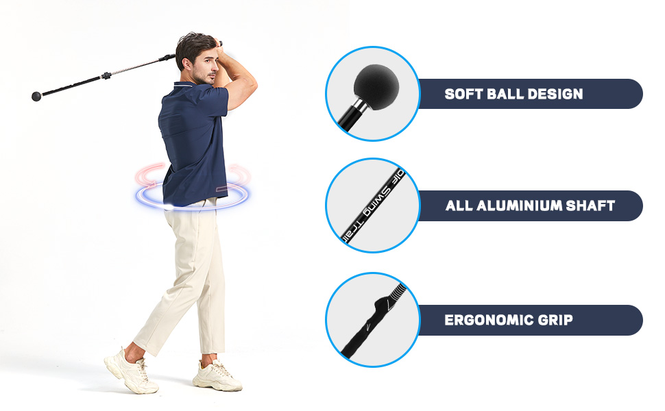 TongWey Golf Swing Trainer, Portable Golf Training Aid