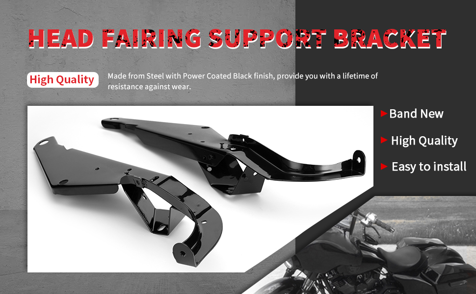 Customoto Batwing Heavy Duty Head Fairing Support Brackets