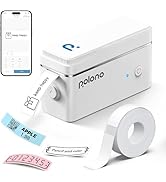 POLONO P31S Label Maker Machine with Tape, Portable Thermal Printer, Portable Bluetooth Label Pri...