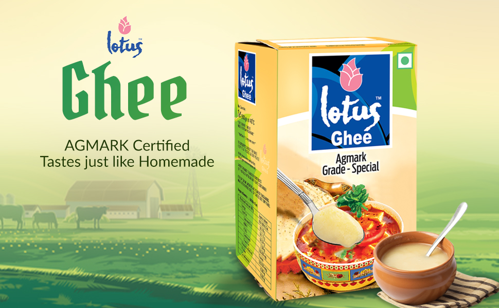 Lotus Ghee 1 Litre Ceka Pack, Healthy with Real Aroma, 100 Natural