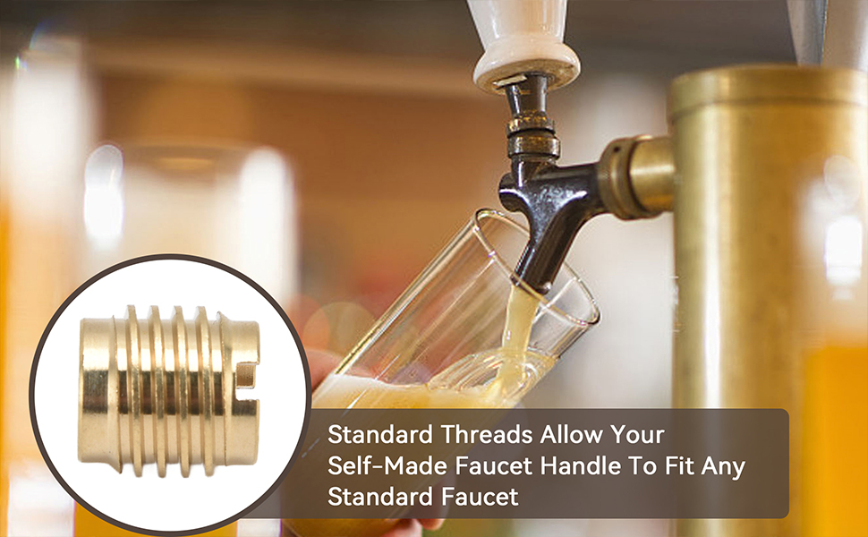 10 PCS Threaded Inserts, Brass DualThreaded Insert for