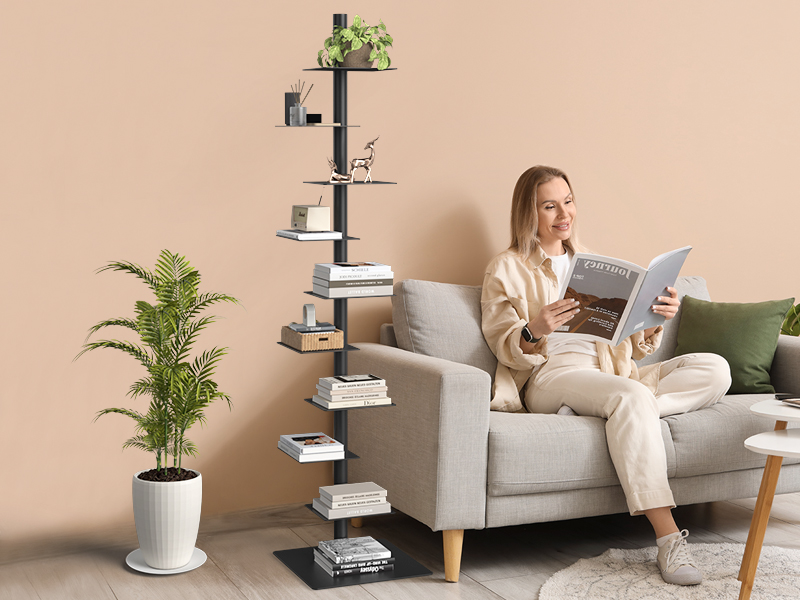 Metal Spine Bookshelf 