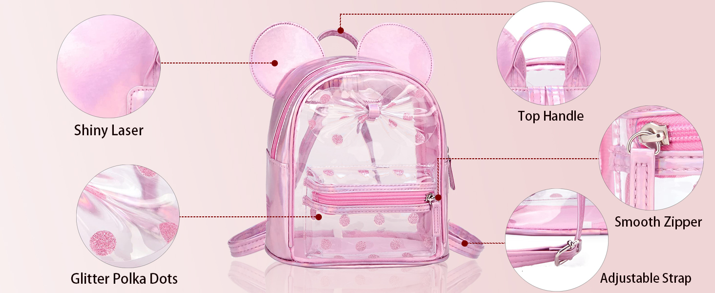 transparent mini backpack