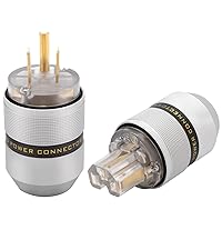 電源ケーブル　3pプラグ　オーディオアンププラグ、古河電気純銅線材を採用1.5m 電源ケーブル 3pプラグ オーディオアンププラグ、古河電気純銅線材を