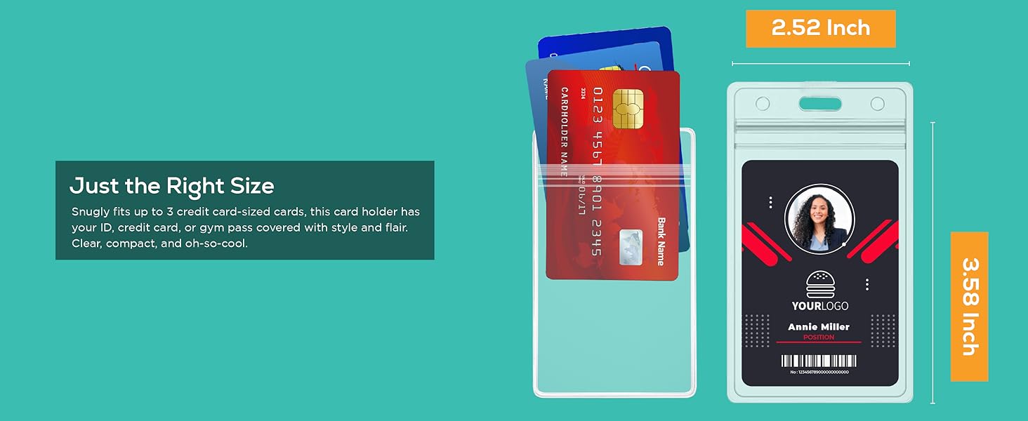 2 Pack ID Badge Holder With Clip Badge Reels