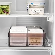 Amazon.co.jp: 山崎実業(Yamazaki) 冷蔵庫中 収納ケース L