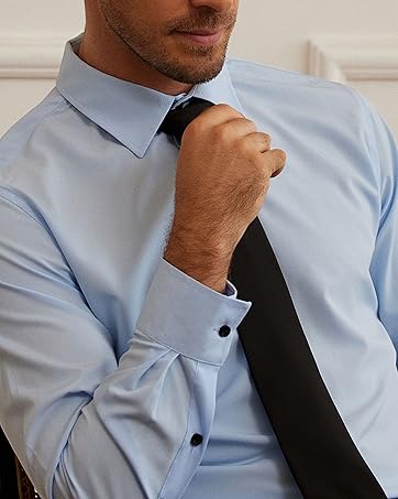 Dress Shirt for Men JCVFB Light Blue