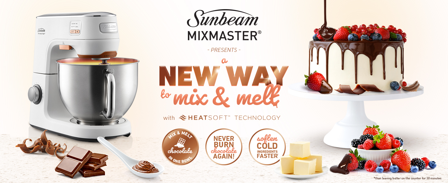 Sunbeam Mixmaster HeatSoft Stand Mixer HeatSoft Technology