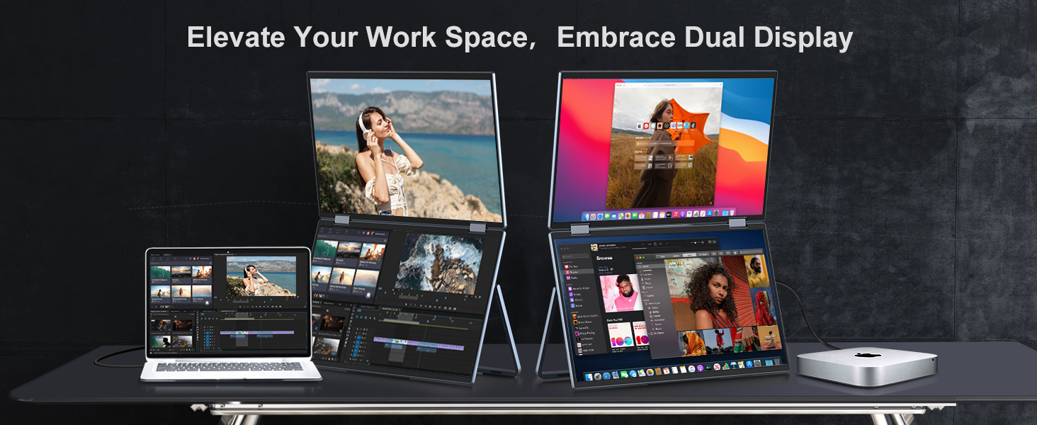 Portable Monitor Dual Display