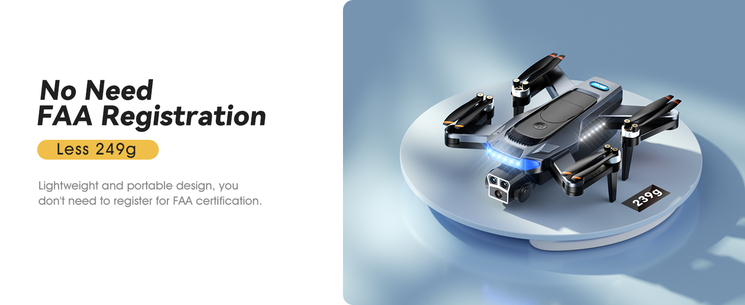 drone with dual 4k hd fpv camera