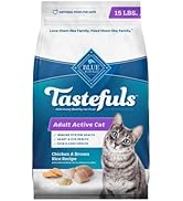 Blue Buffalo Tastefuls Natural Dry Food for Active Adult Cats, Chicken and Brown Rice Recipe, 15-...