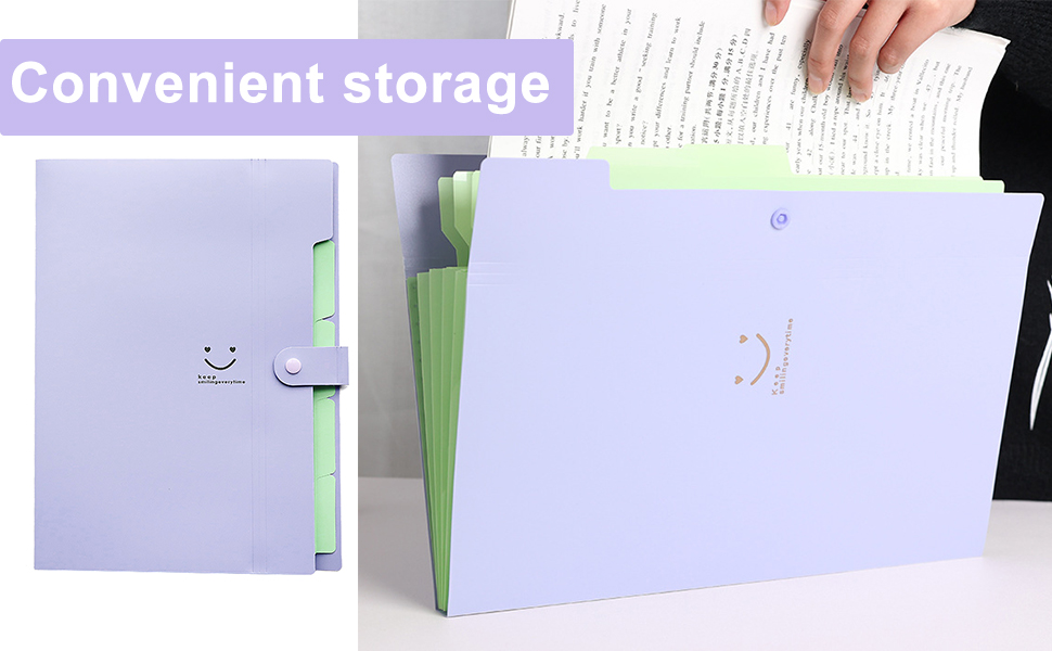 Expanding File Folder Wallet A4 Document Organiser with 5 Pockets and