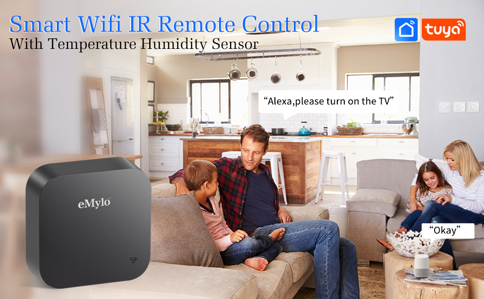 eMylo WiFi Smart IR RF Remote Control, Universal IR Remote Control