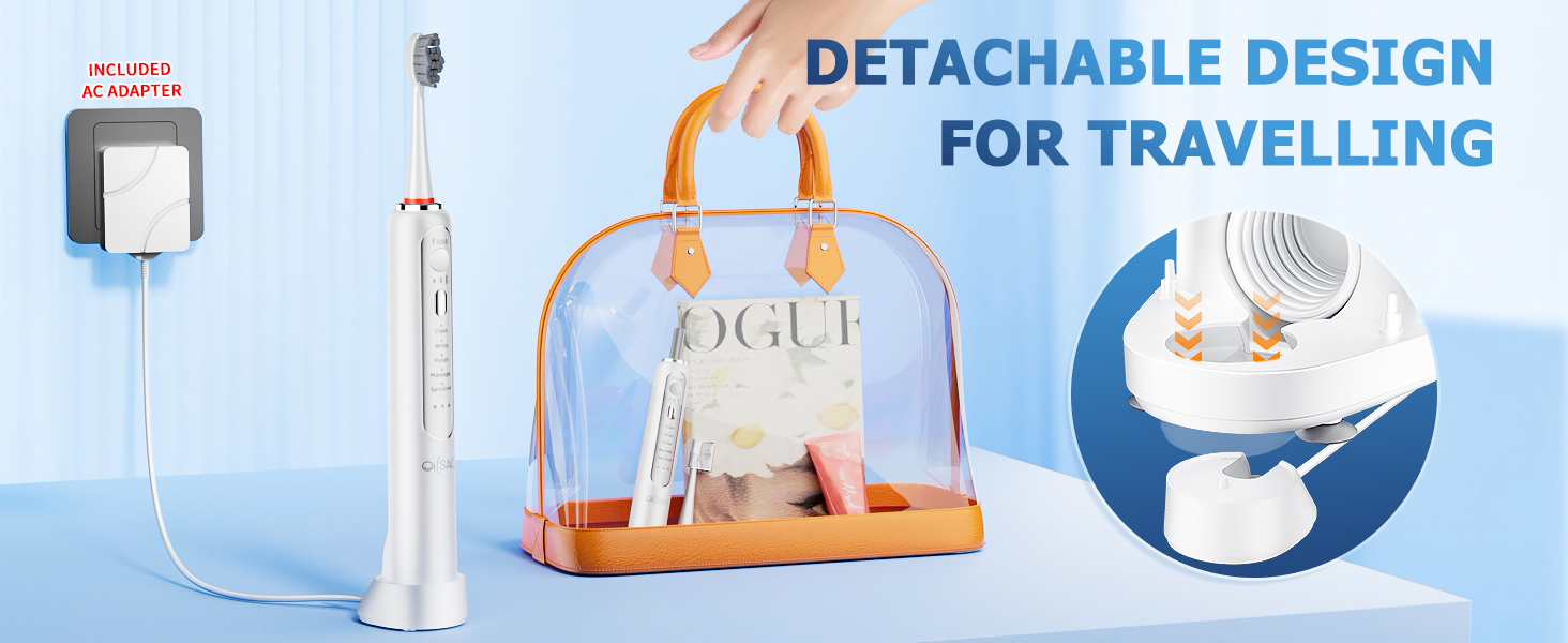 Electric Toothbrush with Water Flosser