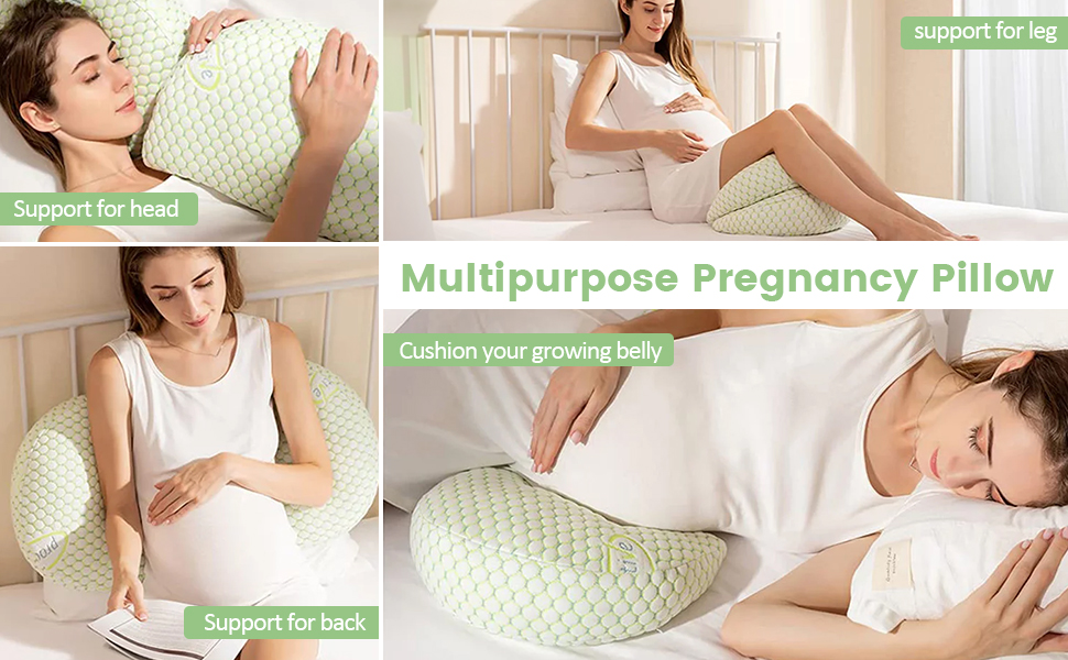 Ckbuity Wedge Pregnancy Pillow, UShaped Maternity Pillow For Sleeping