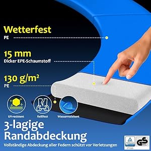 Kesser® Trampolin | TÜV Rheinland GS Zertifiziert | Kindertrampolin 366 cm | inkl. Sicherheitsnetz
Kesser® Trampolin | 4f0b709f 46fd 4f32 8b7f 6a921407ca33. CR0,0,600,600 PT0 SX300 V1