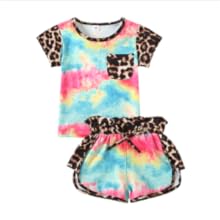 tie dye outfit for toddler girls