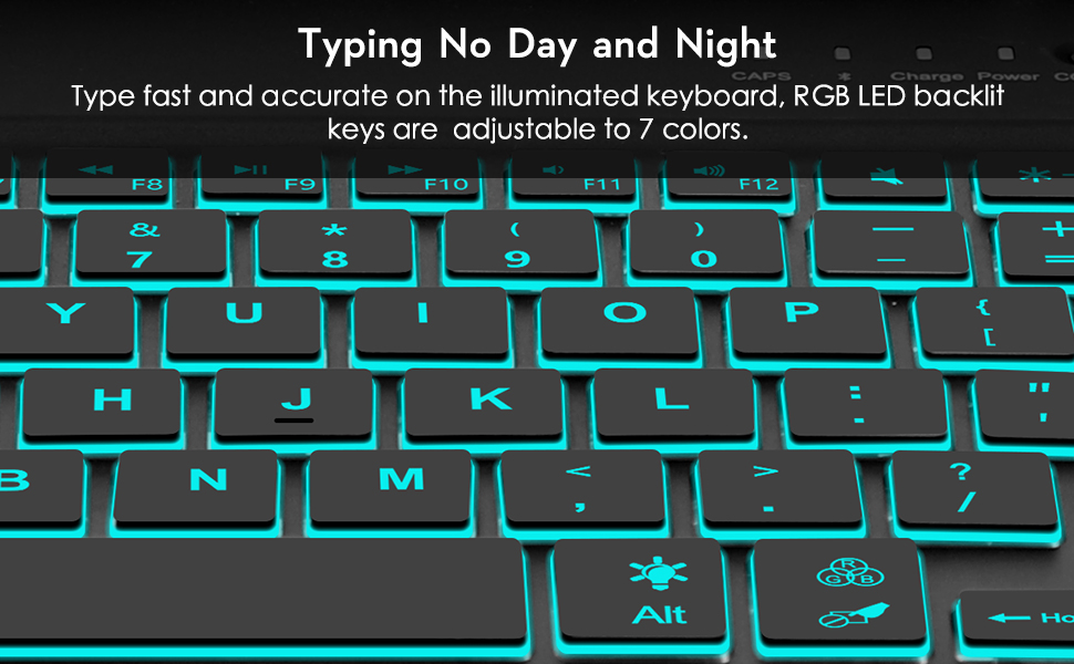 SENGBIRCH iPad Pro 12.9 Case with Keyboard 6th Generation