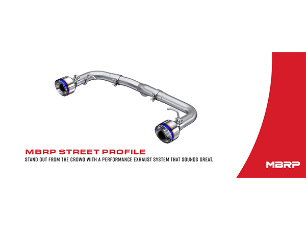 MBRP S48053BE 2.5 Inch Axle-Back Exhaust Dual Rear Exit