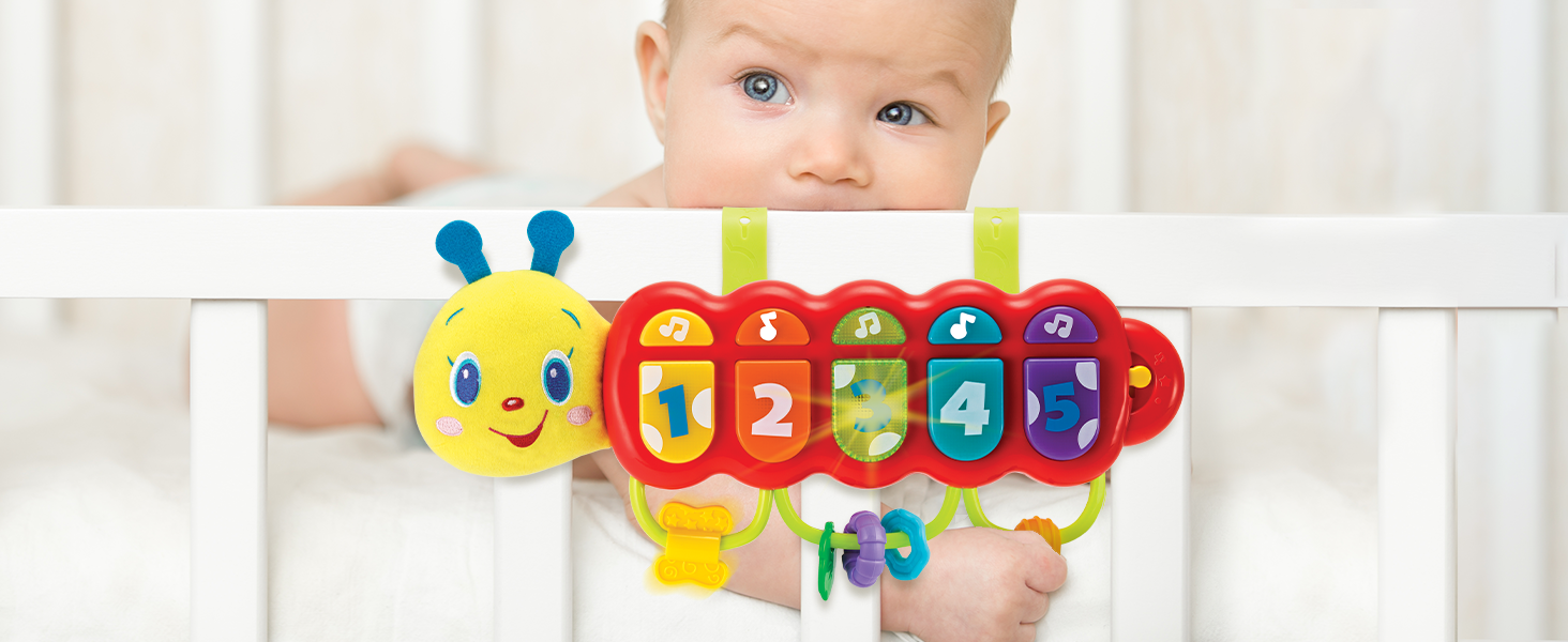KiddoLab Lira The Caterpillar Crib Toys With Music and