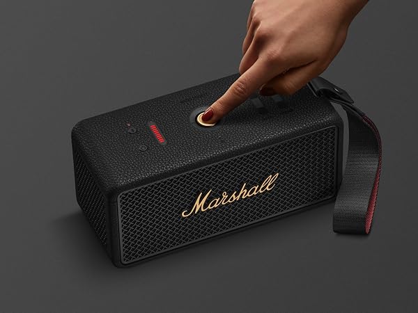 スピーカー・ウーファー Marshall Middleton ll Black & Brass Marshall Middleton II (Black and Brass) Portable Bluetooth