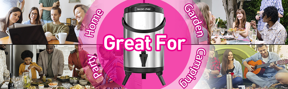 Lecon Chef Insulated Beverage Dispenser and Warmer