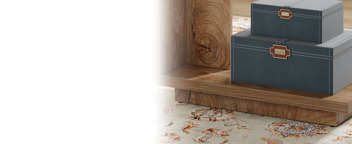 Tribesigns CShaped Side Table, 2Tier Narrow End Table