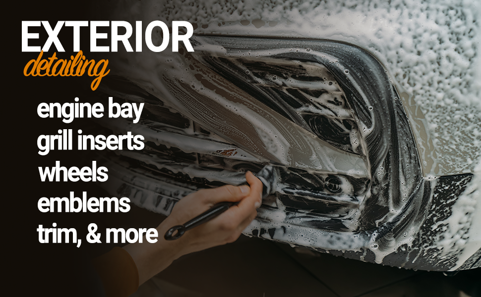 Mua PROPER DETAILING CO. Car Detailing Brush Set, 3 Pack Natural Boars