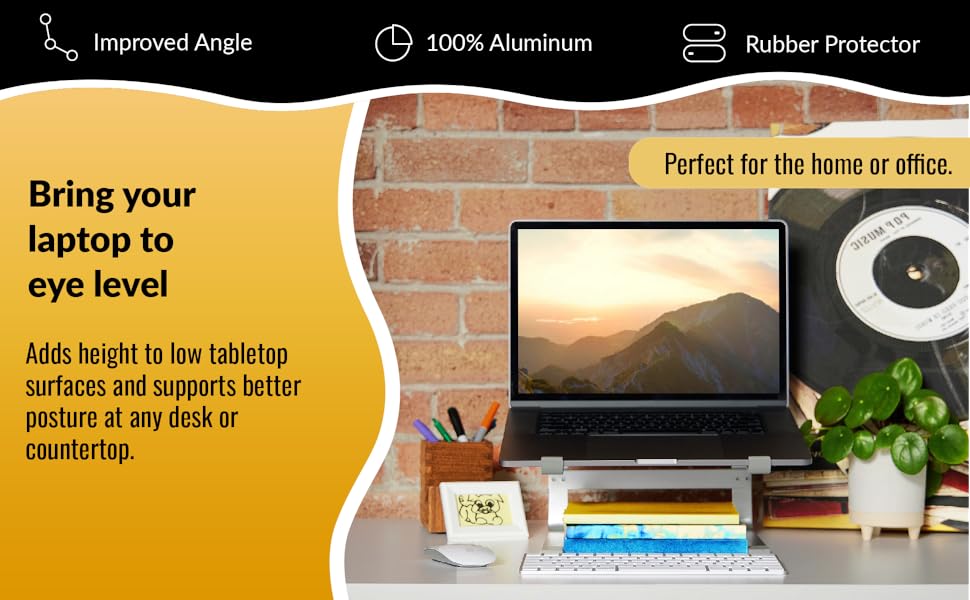 OFFICE OWL Laptop Desk Stand Ergonomic, Portable