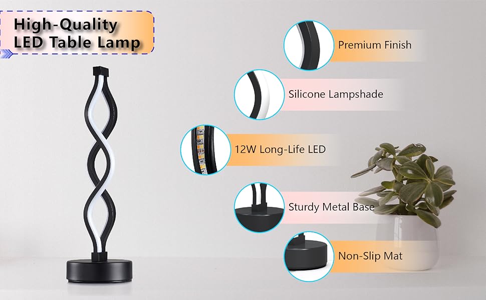 curve table lamp