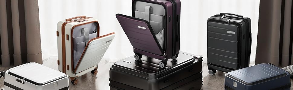 Amazon | [YOETEY] スーツケース フロントオープン 機内持ち込み