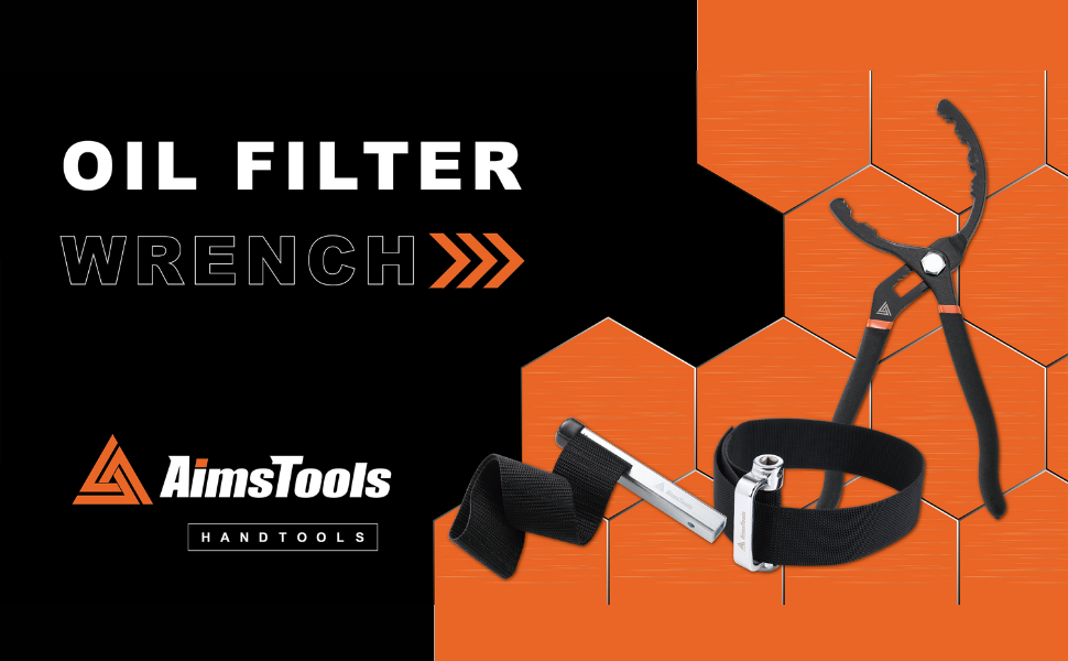 AIMSTOOLS Large Nylon Heavy Duty Strap Oil Filter Wrench Up to 9"(229mm), Fits into