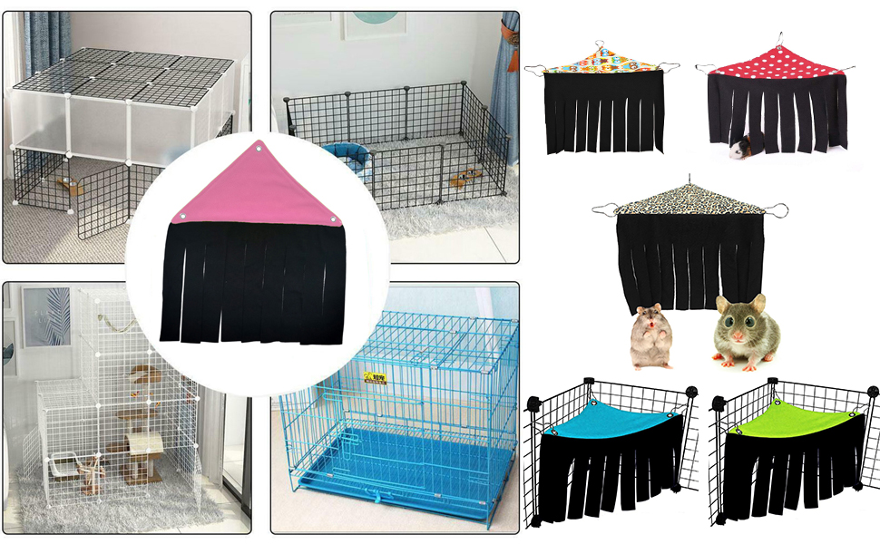 LeerKing Small Animals Corner Bed Guinea Pig Hideaway Cage