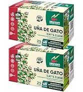 Cat’s Claw Tea Uña de Gato 50 Herbal Teabags – Wild Una de Gato Tree Bark Herb From Peru’s Amazon...