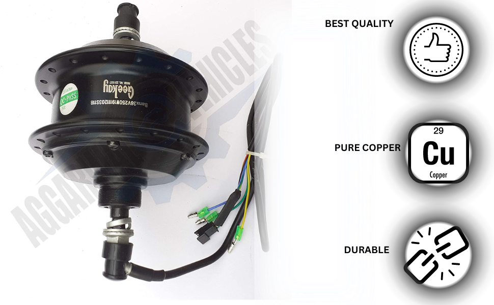 yf gold GEEKAY EBike Hub Motor 36v 250w, Black Amazon.in Toys & Games