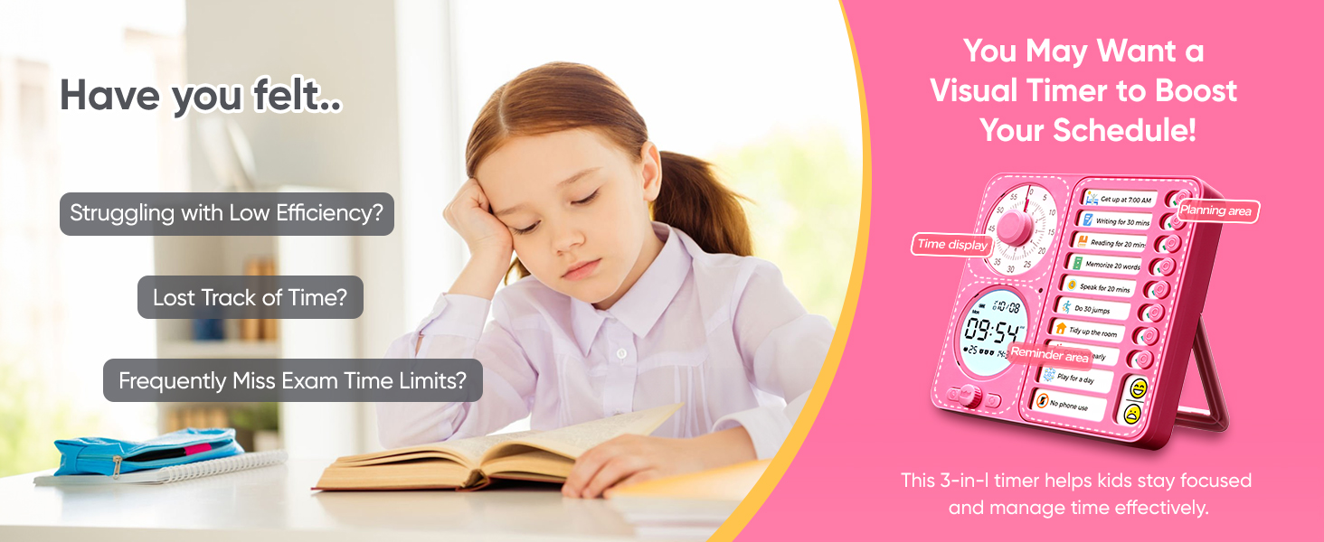 visual timer adhd planner task time kids tool austim