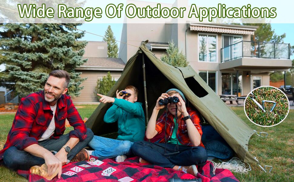 100 Pcs Garden Staples 6 Inch UShaped Landscape Staples