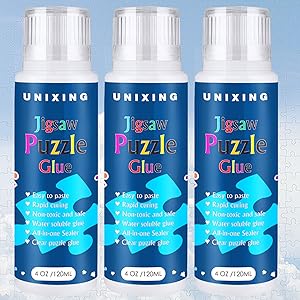 igsaw Puzzle Glue Clear Puzzle Glue with Sponge Head