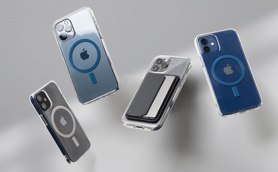 Mous Clear Case for iPhone 13 Pro Max Black Pattern Infinity