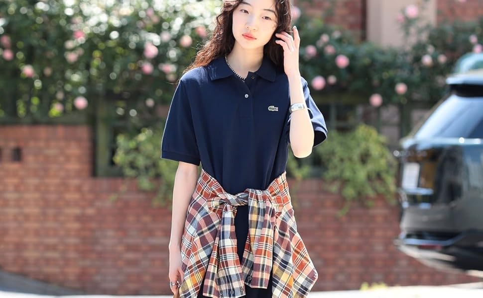 Namie yuki　【別注】LACOSTE / ロング ピケ ドレス Namie yuki 【別注】LACOSTE / ロング ピケ ドレス