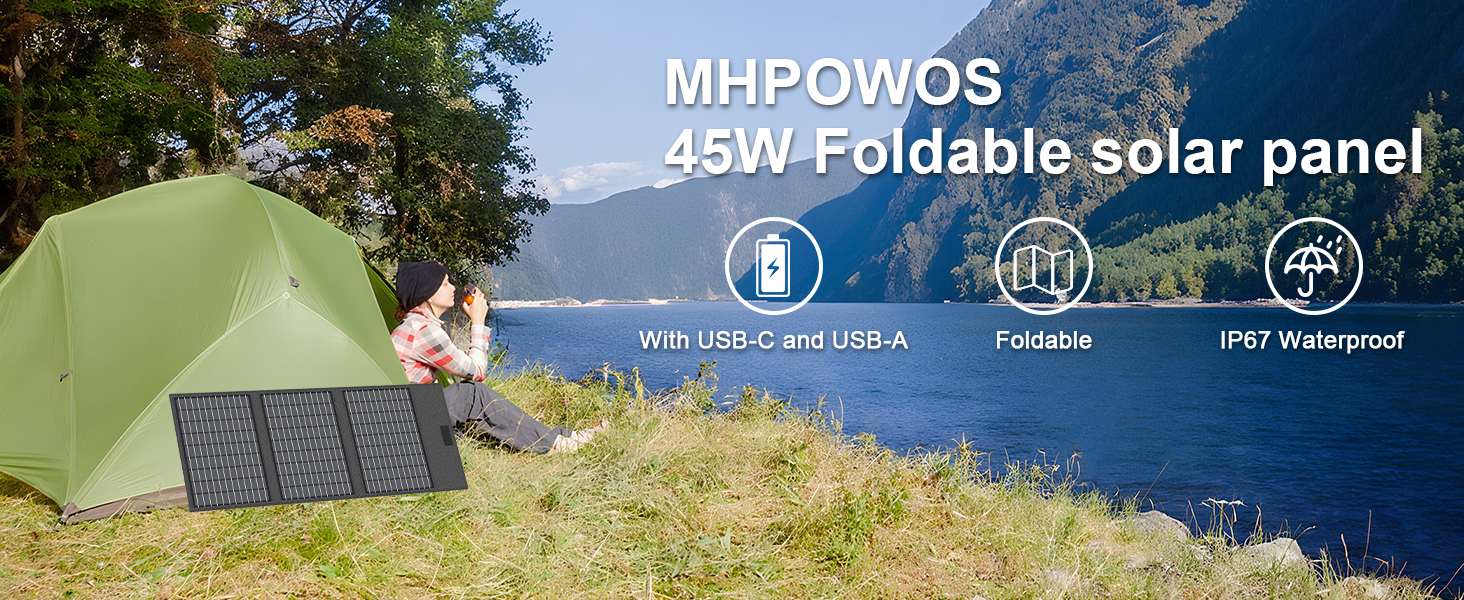 45w portable solar panel
