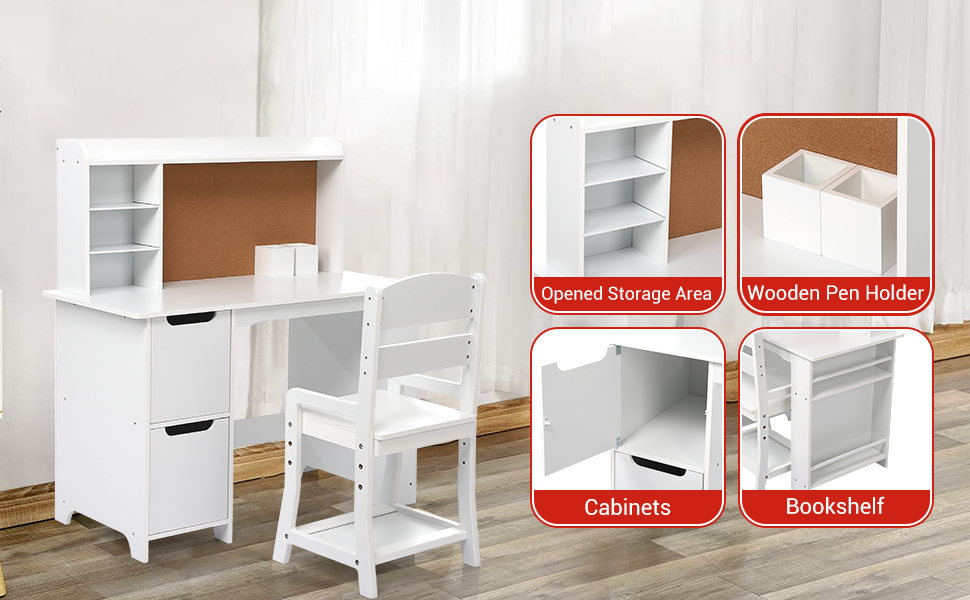 Kids Desk and Chair Set