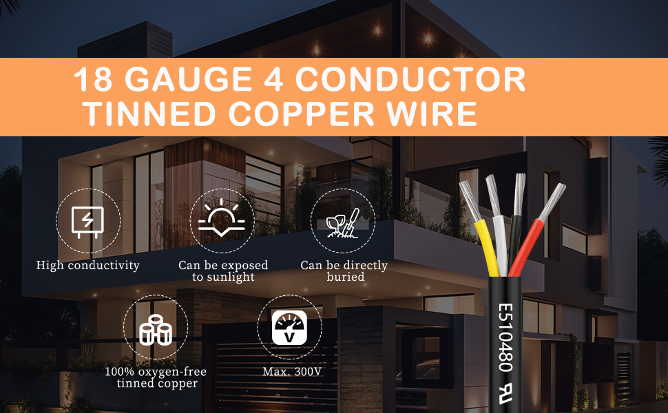 18 Gauge 4 Conductor Wire