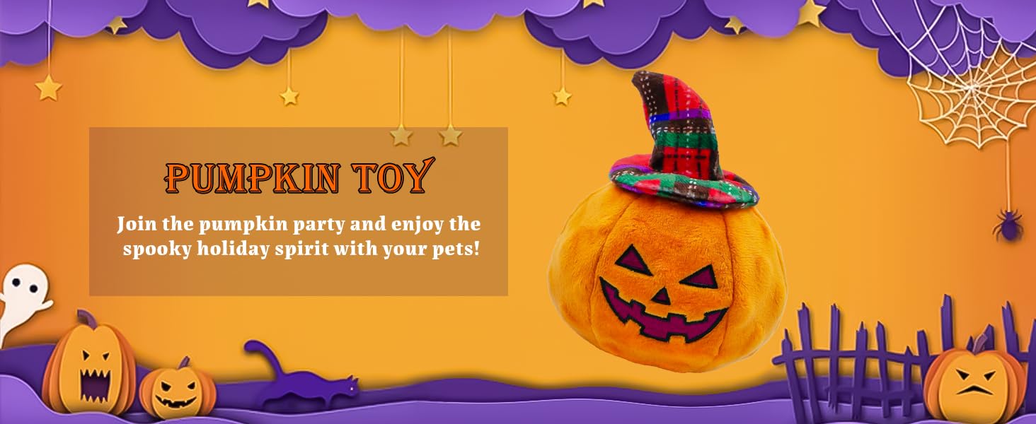 pumpkin dog toys