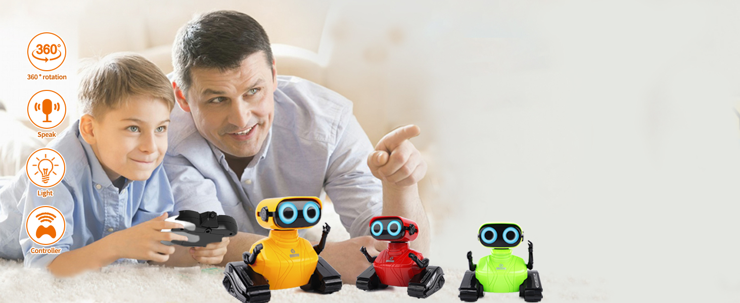 GILOBABY Rc Robot Toys, Remote Control Robot Toys, Walking&Dancing Kids