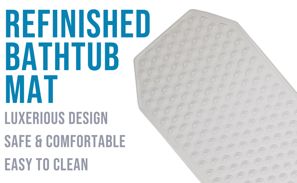 The Original Refinished Bathtub Mat No Suction Cup Bath Mat, Designed
