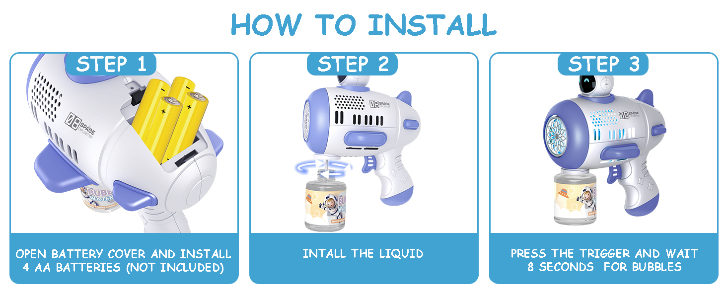 bubble guns for kids ages 4-8