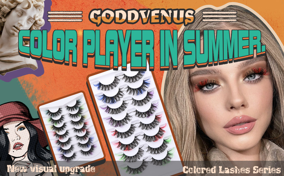 Colored lashes