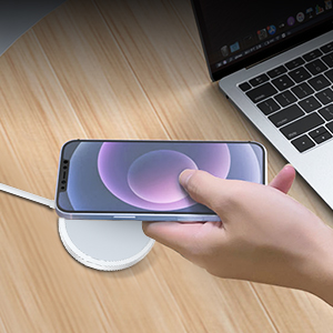 ワイヤレス充電器 for Magsafe充電器 マグネット式 15W出力 QI充電器 強力磁気 for 13 / 12シリーズ 無線充電器 USB-A/USB-C充電アダプタ対応可能 SUN...