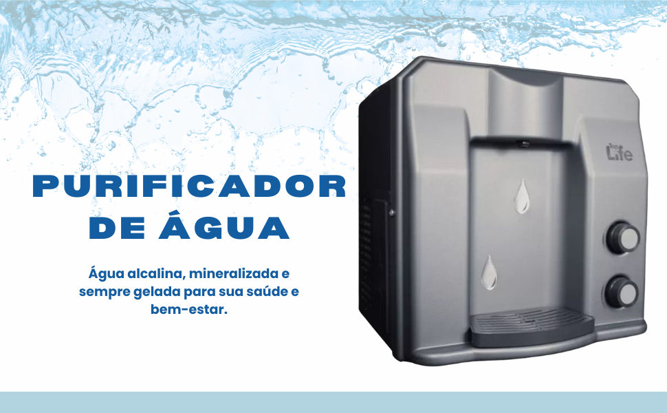 purificador, purificador de agia, agua alcalina, saude, bem estar